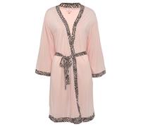 LASCANA Damen Kimono rosa anthrazit gemustert Gr.40/42