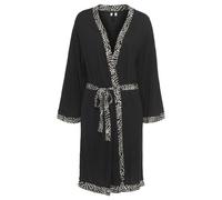 LASCANA Damen Kimono schwarz-weiß gepunktet Gr.40/42