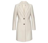 Kurzmantel LASCANA, Damen, Gr. 46, beige (creme), Web, Obermaterial: 100% Polyester. Futter: 100% Polyester, unifarben, figurumspielend kniefrei, Mäntel Kurzmantel, im klassischen Design, Damenmantel,