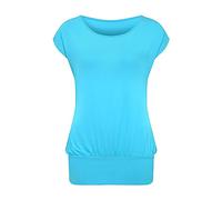 Longshirt LASCANA Gr. 44/46, blau (türkis) Damen Shirts (573415-44) türkis