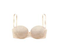 Multiway-BH LASCANA, Damen, Gr. 80, Cup A, beige (puder), Spitze, Obermaterial: 85% Polyamid, 15% Elasthan, BHs, mit nahtlos vorgeformten Schalen und vielen Tragevarianten (84103752-80) puder