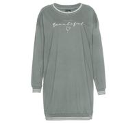 Nachthemd VIVANCE DREAMS, Damen, Gr. 36/38, N-Gr, grün, Single Jersey, Obermaterial: 100% Baumwolle, Basic, bequem kurz, Rundhals, Rippbündchen, Kleider Nachthemd, mit Ripp-Abschlüssen (81111435-36) g