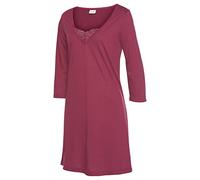 LASCANA Damen Nachthemd bordeaux Gr.36/38