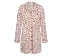 Nachthemd LASCANA Gr. 40/42, N-Gr, rot (ecru, bedruckt) Damen Kleider (22942319-40) ecru, rot bedruckt