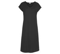 Nachthemd LASCANA Gr. 32/34, N-Gr, schwarz Damen Kleider Nachthemden mit Seitenschlitzen (72692259-32) schwarz