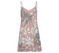 LASCANA Damen Negligé allover-altrosa-geblümt Gr.40/42