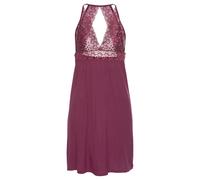 LASCANA Damen Negligé bordeaux, Größe 40/42, 4798033 Bordeaux 40