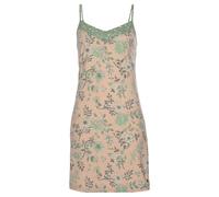 Negligé LASCANA Gr. 36/38, N-Gr, bunt (nude, schilfgrün) Damen Kleider Negligés im Blumen Allover-Druck (97359250-36)