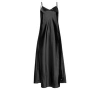 Negligé LASCANA Gr. 34, N-Gr, schwarz Damen Kleider Negligés in Midi-Länge (69232404-34)