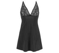 LASCANA Damen Negligé schwarz Gr.38