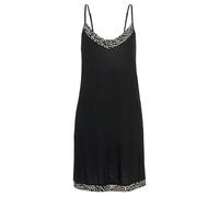 LASCANA Damen Negligé schwarz-weiß gemustert Gr.36/38