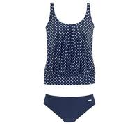 LASCANA Damen Oversize-Tankini marine-weiß Gr.42