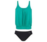 Oversize-Tankini LASCANA, Damen, Gr. 52, N-Gr, grün (mint), Polyamid, unifarben, Bikini-Sets, Miederverstärkung am Cup, Unterbrustgummi rundum, verstellbare Träger, Topseller (589427-52) mint