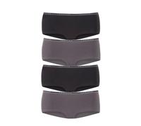 Panty LASCANA, Damen, Gr. 40/42, schwarz (schwarz, anthrazit), Jersey, Obermaterial: 92% Baumwolle, 8% Elasthan (LYCRA), unifarben, körpernah, Unterhosen Panty, aus elastischer Baumwoll-Qualität (2502
