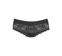 Panty LASCANA "Melissa", Damen, Gr. 40/42, schwarz, Obermaterial: 90% Polyamid, 10% Elasthan, Unterhosen Panty, aus feiner, floraler Spitze (54738306-40) schwarz