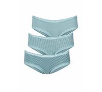 LASCANA Damen LASCANA Hipster (3 Stück) hellblau, Größe 36/38, 4667480 Hellblau S
