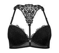 Lascana Damen Push-up Bra Melissa mit Bügel und aufwändiger Spitze S... 85/B schwarz