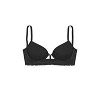 Push-up-BH LASCANA, Damen, Gr. 75, Cup A, schwarz, Spitze, Obermaterial: 60% Polyamid, 33% Polyester, 7% Elasthan, BHs Push-up-BH, mit Bügel aus floraler Jacquardspitze, sexy Dessous (35415200-75) sch
