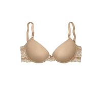 Lascana Damen Push-up-BH | mit Microfaser und Spitze, T-Shirt, Push-up