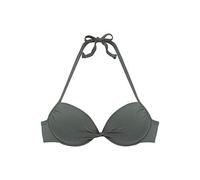 Lascana Damen Push-Up-Bikini-Top wattierte Cups, Mix-Kini, zum Binden, verführerisches Dekolleté am Strand
