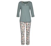 LASCANA Damen Pyjama grün-sand Gr.44/46