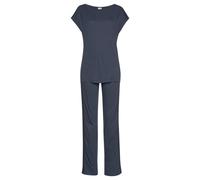 LASCANA Damen Pyjama nachtblau Gr.40/42