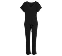 LASCANA Damen Pyjama schwarz, Größe 32/34, 4562760 Schwarz XS