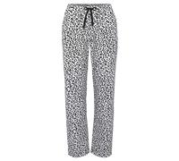 Pyjamahose VIVANCE DREAMS, Damen, Gr. 40/42, N-Gr, schwarz-weiß (schwarz, weiß gemustert), Single Jersey, Obermaterial: 100% Baumwolle, lang, Hosen Pyjamahose, mit Schwarz-Weiß-Druck (87853911-40) sch
