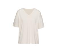 LASCANA Damen Pyjamaoberteil beige Gr.36/38