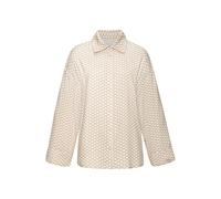 LASCANA Damen Pyjamaoberteil beige-weiß gemustert Gr.40