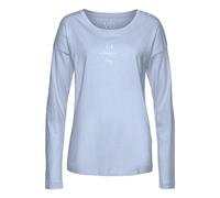 Lascana Damen Pyjamaoberteil mit Rundhalsausschnitt und überschnittenen Schultern, aus weicher Single Jersey-Qualität aus Baumwollmix, leicht und atmungsaktiv, für entspannte Stunden