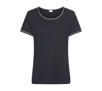 LASCANA Damen Pyjamaoberteil schwarz Gr.44/46