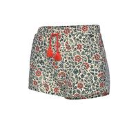 Schlafshorts LASCANA, Damen, Gr. 36/38, N-Gr, beige (ecru), Single Jersey, Obermaterial: 60% Polyester, 36% Viskose, 4% Elasthan, geblümt, bequem kurz, Hosen, im Blumen Allover-Druck (51531658-36) ecr