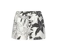 Schlafshorts LASCANA, Damen, Gr. 40/42, N-Gr, beige (ecru, allover, geblümt), Single Jersey, Obermaterial: 50% Baumwolle, 50% Viskose, geblümt, bequem kurz, Hosen, mit floralem Druck (39020202-40) ecr