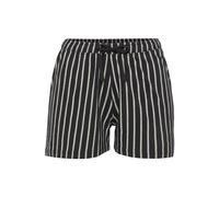 Pyjamashorts VIVANCE DREAMS, Damen, Gr. 36/38, N-Gr, schwarz-weiß (schwarz, weiß), Single Jersey, Obermaterial: 100% Baumwolle, Basic kurz, Hosen, mit Schwarz-Weiß-Druck (58345259-36) schwarz, weiß