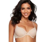 Schalen-BH LASCANA "Ela - perfect basic", Damen, Gr. 90, Cup C, beige (puder), Microtouch, Obermaterial: 82% Polyamid (TACTEL), 18% Elasthan (LYCRA), Basic, BHs Schalen-BH, mit Bügel aus seidiger Micr