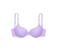 Schalen-BH LASCANA "Ela - perfect basic", Damen, Gr. 90, Cup A, lila (flieder), Microtouch, Obermaterial: 82% Polyamid (TACTEL), 18% Elasthan (LYCRA), Basic, BHs Schalen-BH, mit Bügel aus seidiger Mic