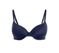 Schalen-BH LASCANA "Ela - perfect basic", Damen, Gr. 80, Cup B, blau (marine), Microtouch, Obermaterial: 82% Polyamid (TACTEL), 18% Elasthan (LYCRA), Basic, BHs Schalen-BH, mit Bügel aus seidiger Micr