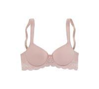 Schalen-BH LASCANA "T-Shirt-BH, Bügel-BH, Dirndl-BH", Damen, Gr. 95, Cup D, rosa (rose), Microtouch, Obermaterial: 85% Polyamid, 15% Elasthan, BHs Schalen-BH, mit breiten Trägern, weiche Spitze, große