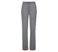 Schlafhose VIVANCE DREAMS, Damen, Gr. 40/42, N-Gr, braun (braun bedruckt), Single Jersey, Obermaterial: 100% Viskose, bedruckt, bequem lang, Hosen Schlafhose, in schönem Ethno-Design (61421269-40) bra