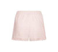 Schlafhose LASCANA, Damen, Gr. 40/42, N-Gr, blau (rosa), Single Jersey, Obermaterial: 100% Viskose, unifarben, loose fit kurz, Hosen Schlafhose, mit Spitzenbesatz am Beinsaum (94264631-40) rosa