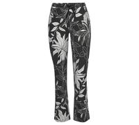 LASCANA Damen Schlafhose schwarz-allover-geblümt Gr.32/34