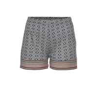 Schlafshorts VIVANCE DREAMS, Damen, Gr. 40/42, N-Gr, braun (braun gemustert), Single Jersey, Obermaterial: 100% Viskose, gemustert, bequem kurz, Hosen, in schönem Ethno-Design (83678669-40) braun gemu