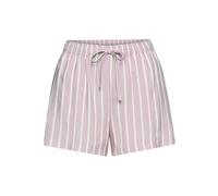 Schlafshorts LASCANA, Damen, Gr. 38, N-Gr, rosa (altrosa gestreift), Web, Obermaterial: 100% Viskose, gestreift, bequem kurz, Hosen, mit kleinen Schlitzen am Saum (63508803-38) altrosa gestreift