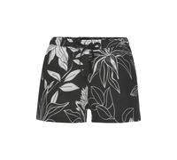 LASCANA Damen Schlafshorts schwarz-allover-geblümt Gr.32/34