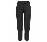 Schlupfhose LASCANA, Damen, Gr. 40, N-Gr, schwarz, Web, Obermaterial: 100% Viskose, unifarben, casual, figurumspielend lang, Hosen, aus gewebter Viskose, schmaler Schnitt, Sommerhose, Business-Look (3