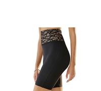 Shapingpants LASCANA, Damen, Gr. 44/46, schwarz, Microtouch, Obermaterial: 79% Polyamid, 21% Elasthan, körpernah, Unterhosen, Seamless Long Panty mit femininen Spitzenbund (85290156-44) schwarz