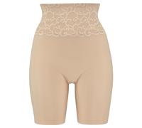 Shapingpants LASCANA, Damen, Gr. 36/38, braun (toffee), Microtouch, Obermaterial: 79% Polyamid, 21% Elasthan, körpernah, Unterhosen, Seamless Long Panty mit femininen Spitzenbund (18191325-36) toffee