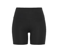 Shorts LASCANA, Damen, Gr. 36/38, N-Gr, schwarz, Single Jersey, Obermaterial: 95% Baumwolle, 5% Elasthan, unifarben, Basic, kurz, Hosen, mit breitem Bündchen und Logodruck, Loungewear (67631519-36) sc