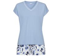 LASCANA Damen Shorty blau/blau geblümt Gr.40/42